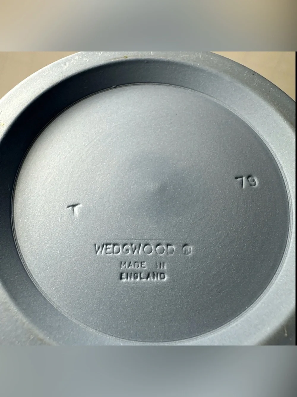 Wedgwood Spill Vase Blue White Jasperware 6.5